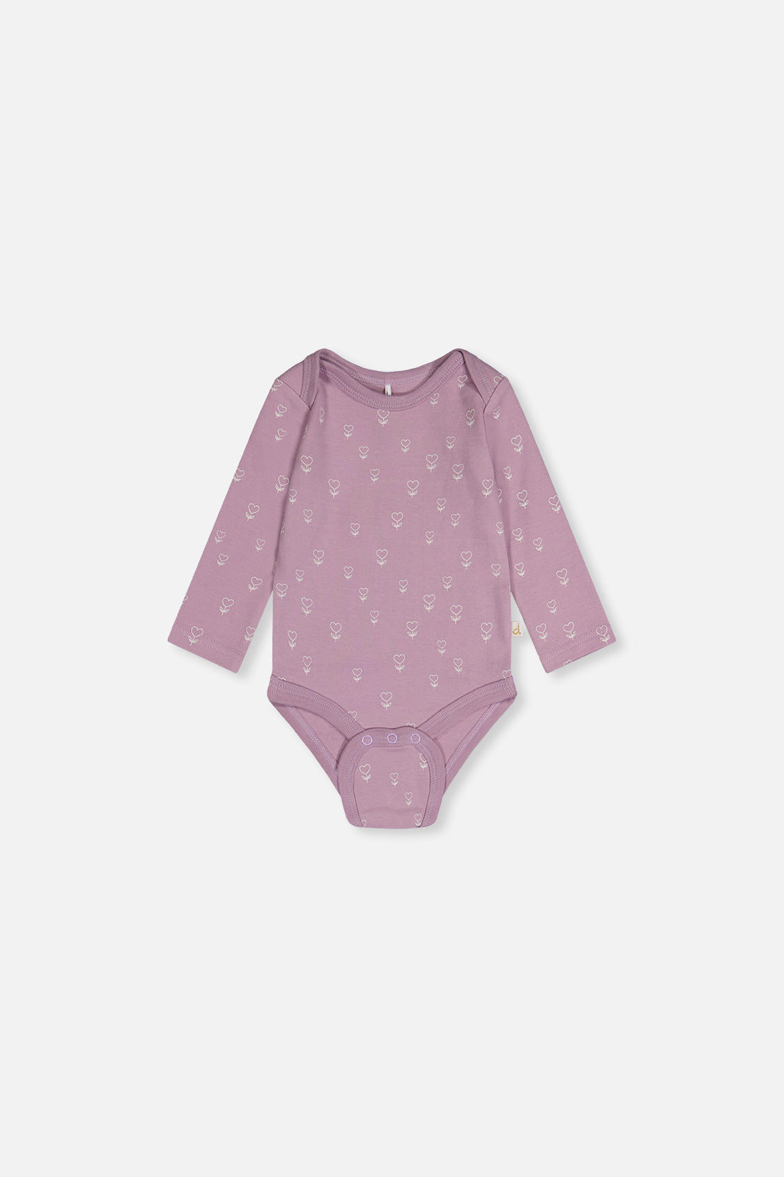 Three Pack Organic Cotton Onesie Purple Floral Print - J20A71_2J233
