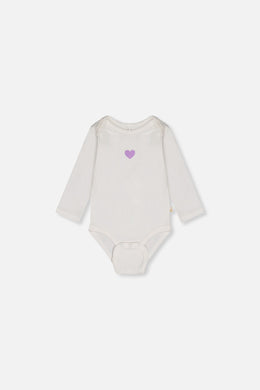 Three Pack Organic Cotton Onesie Purple Floral Print - J20A71_2J233