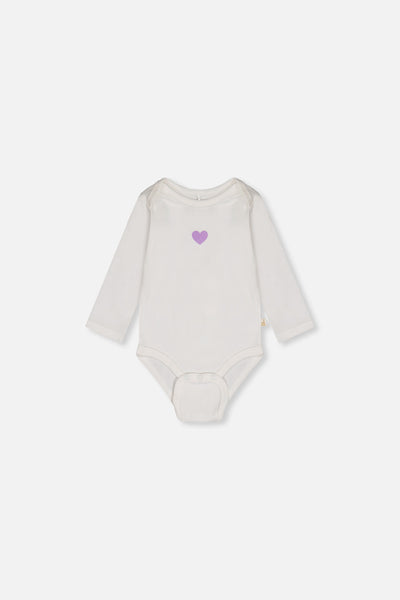 Three Pack Organic Cotton Onesie Purple Floral Print - J20A71_2J233