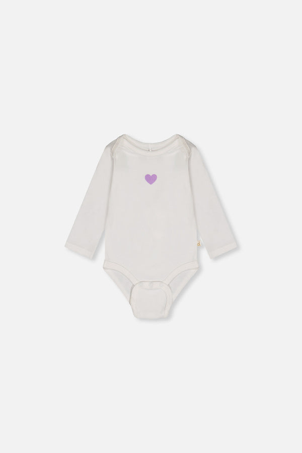 Three Pack Organic Cotton Onesie Purple Floral Print - J20A71_2J233