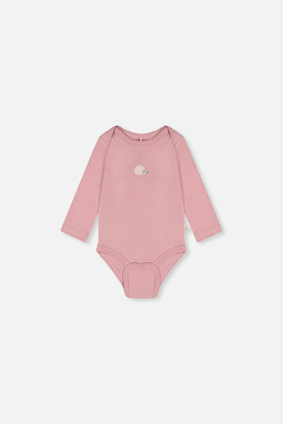 Three Pack Organic Cotton Onesie Purple Hedgehog Print - J20A71_2J236