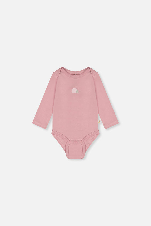 Three Pack Organic Cotton Onesie Purple Hedgehog Print - J20A71_2J236