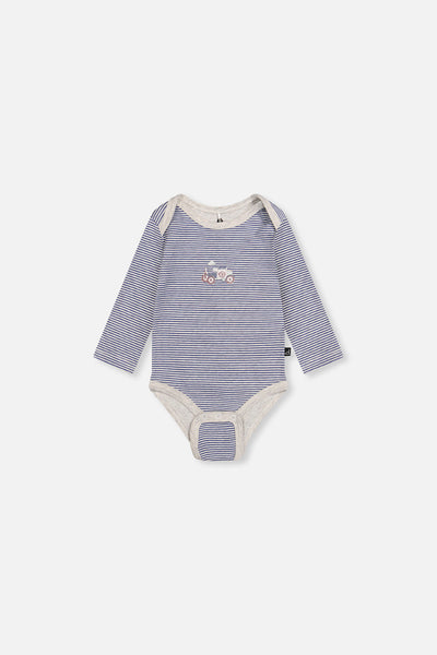 Three Pack Organic Cotton Onesie Beige Printed Airplanes - J20A71_2J237
