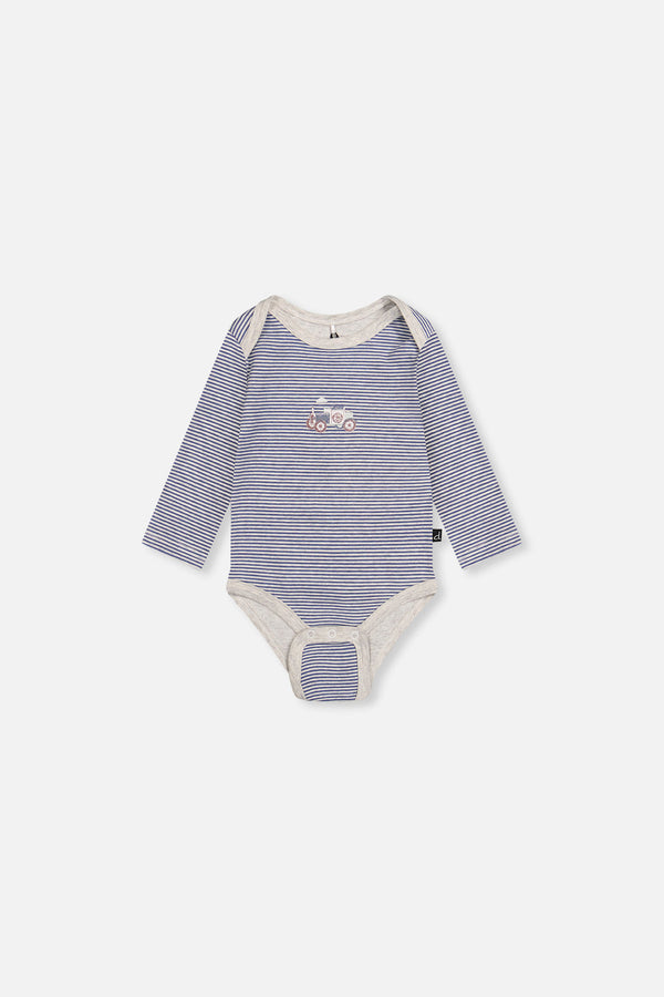 Three Pack Organic Cotton Onesie Beige Printed Airplanes - J20A71_2J237