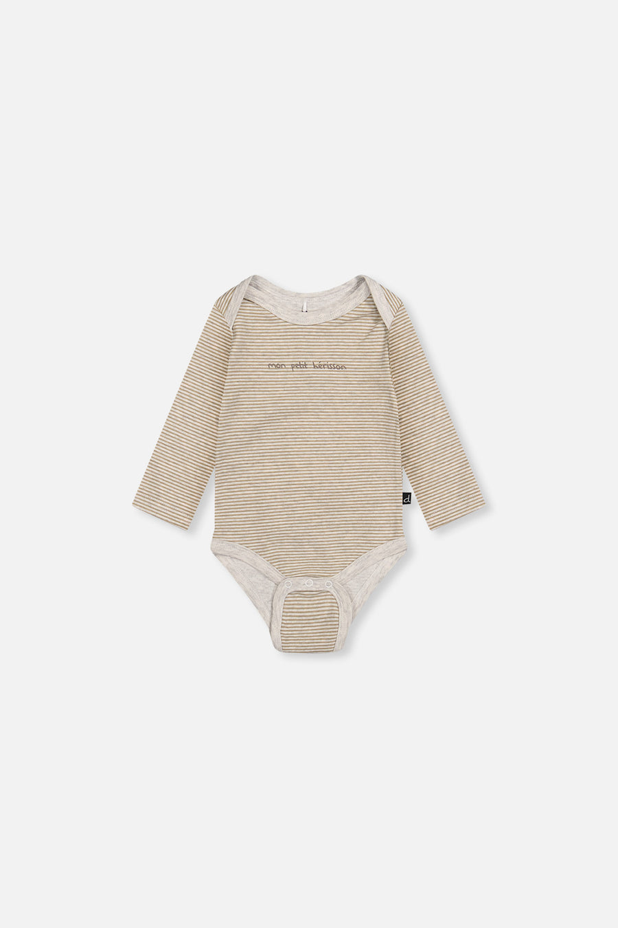 Dreierpack Bio-Bodys mit braunem Igelprint
