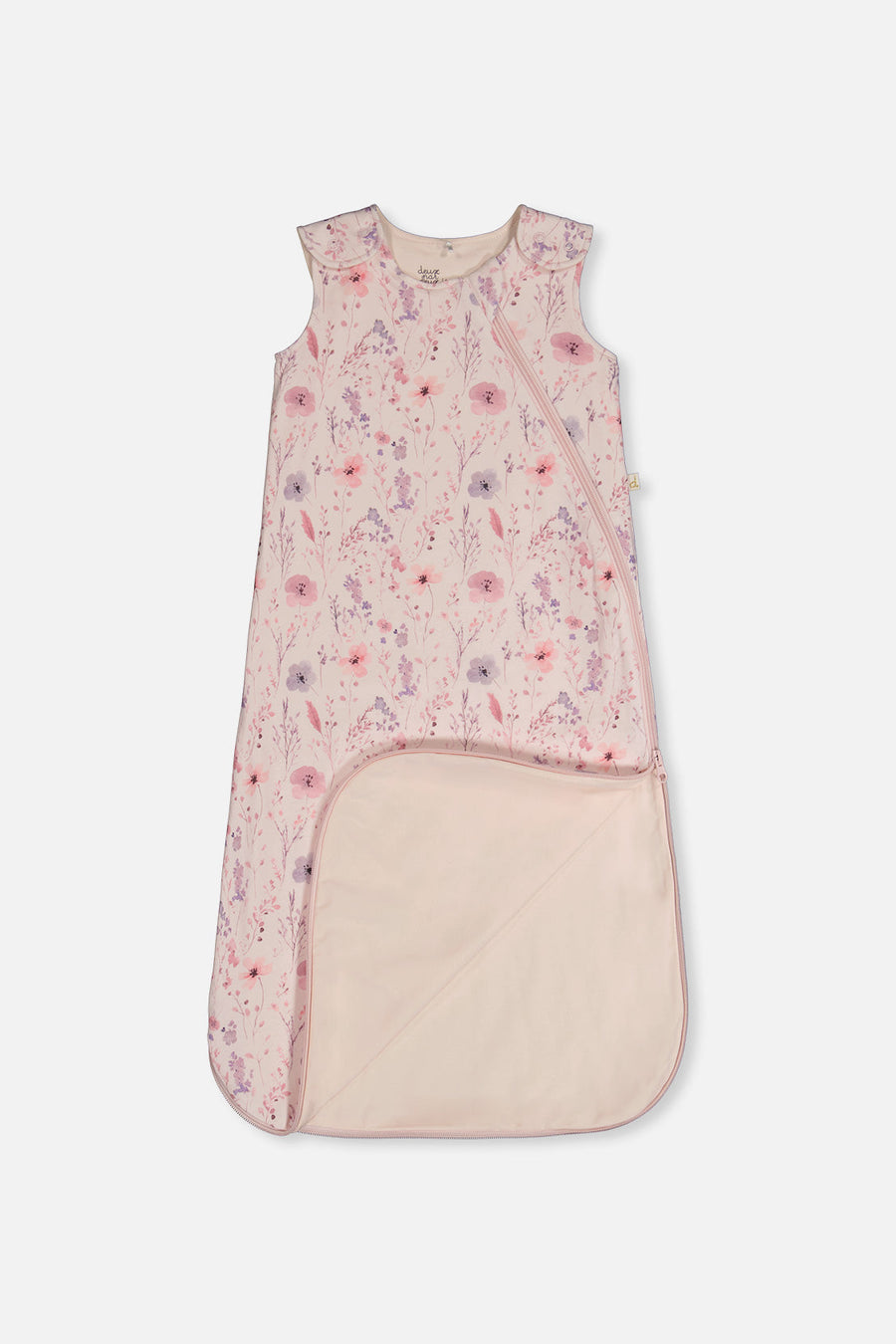 Organic Cotton Sleep Sack Pink Printed Flowers - J20ASB_2J235
