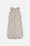 Organic Cotton Sleep Sack Beige Animal Print - J20ASB_2J240