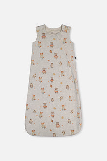 Organic Cotton Sleep Sack Beige Animal Print - J20ASB_2J240