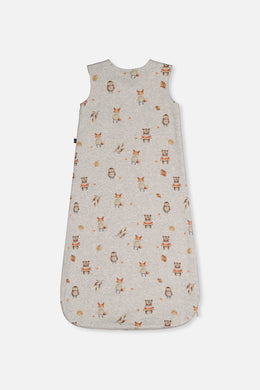 Organic Cotton Sleep Sack Beige Animal Print - J20ASB_2J240