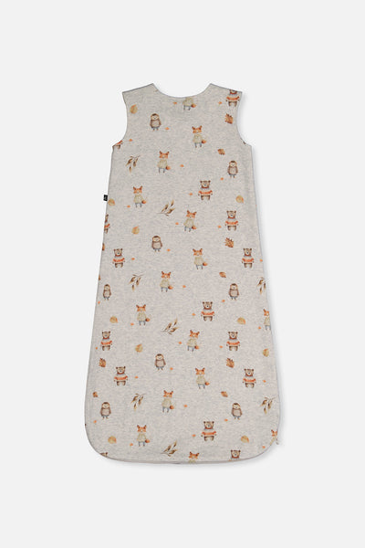 Organic Cotton Sleep Sack Beige Animal Print - J20ASB_2J240