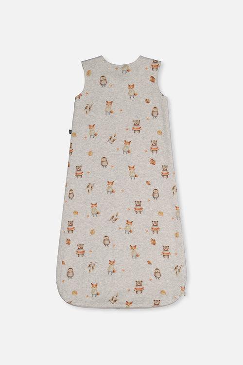Organic Cotton Sleep Sack Beige Animal Print - J20ASB_2J240