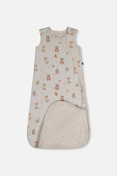 Organic Cotton Sleep Sack Beige Animal Print - J20ASB_2J240