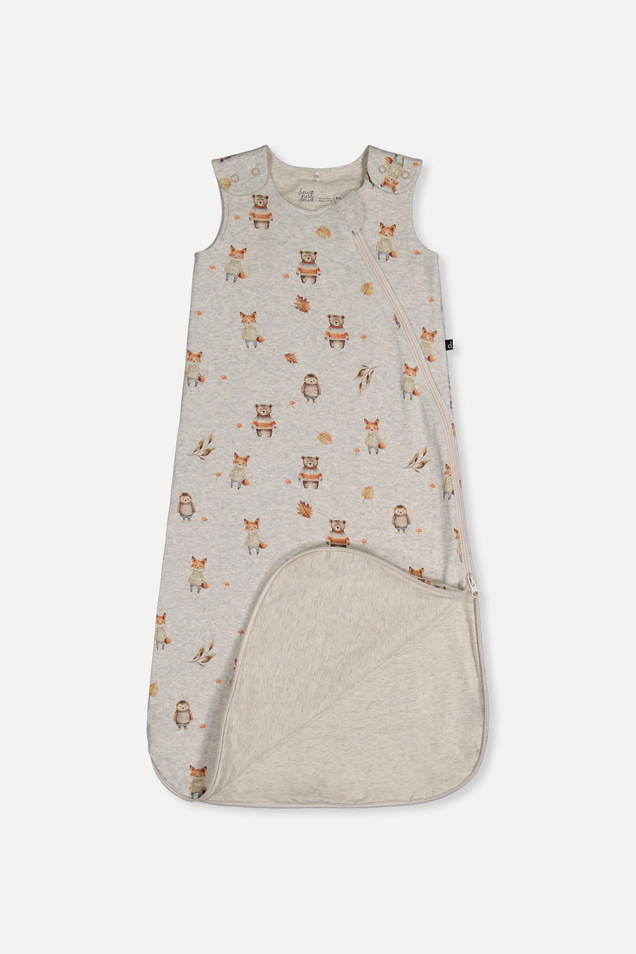 Organic Cotton Sleep Sack Beige Animal Print - J20ASB_2J240