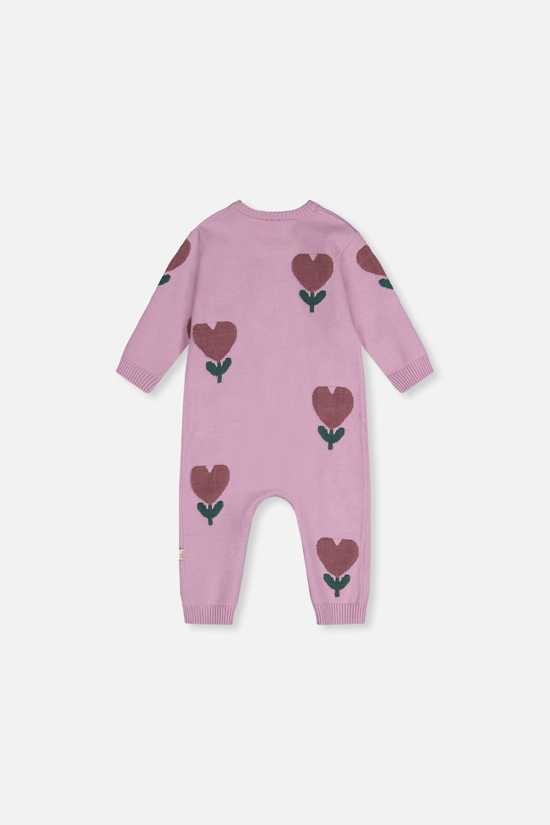 Knitted Intarsia Romper Lilac - J20AT40_05840