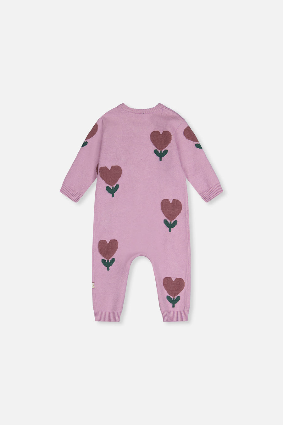 Knitted Intarsia Romper Lilac - J20AT40_05840