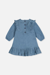 Chambray Dress Light Blue Denim - J20B85_01250