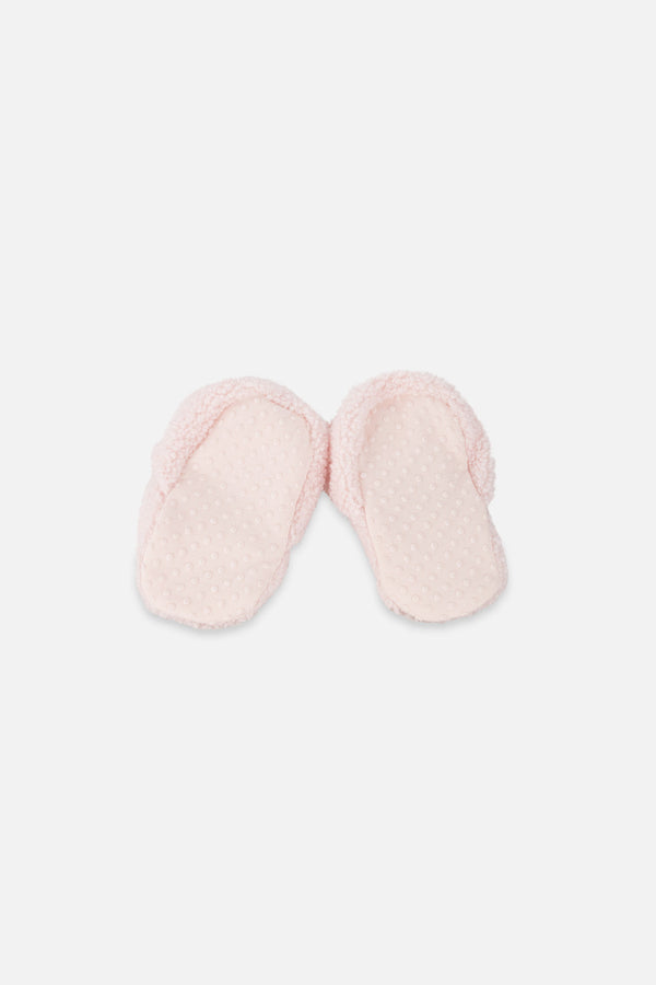 Baby Sherpa Slippers Light Pink - J20BS_06008