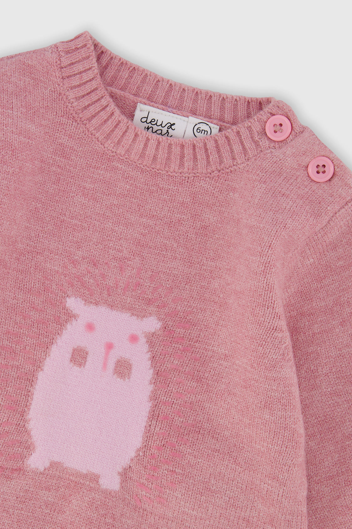 Knitted Top And Pants Set Dusty Pink - J20BT12_06170