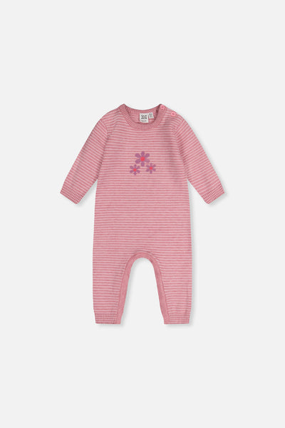 Knitted Romper Dusty Pink - J20BT40_06170
