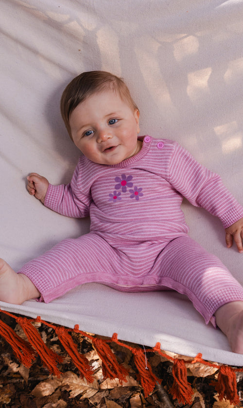 Knitted Romper Dusty Pink