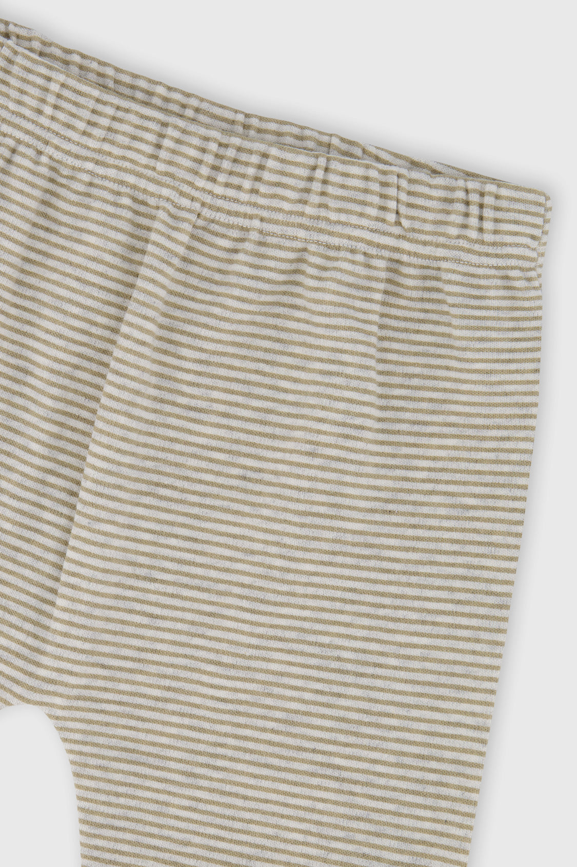 Organic Cotton Pants And Top Set Brown And White Stripes - J20C10_2J242