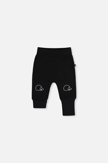 Organic Cotton Evolutive Pants Black And Brown - J20C20_09990