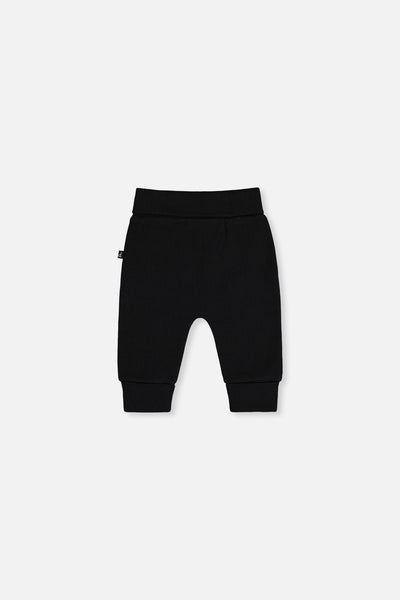 Organic Cotton Evolutive Pants Black And Brown - J20C20_09990
