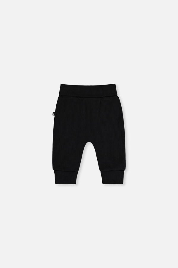 Organic Cotton Evolutive Pants Black And Brown - J20C20_09990