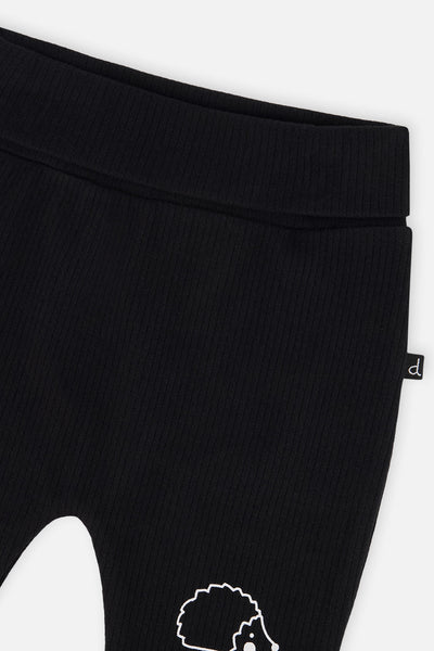 Organic Cotton Evolutive Pants Black And Brown - J20C20_09990