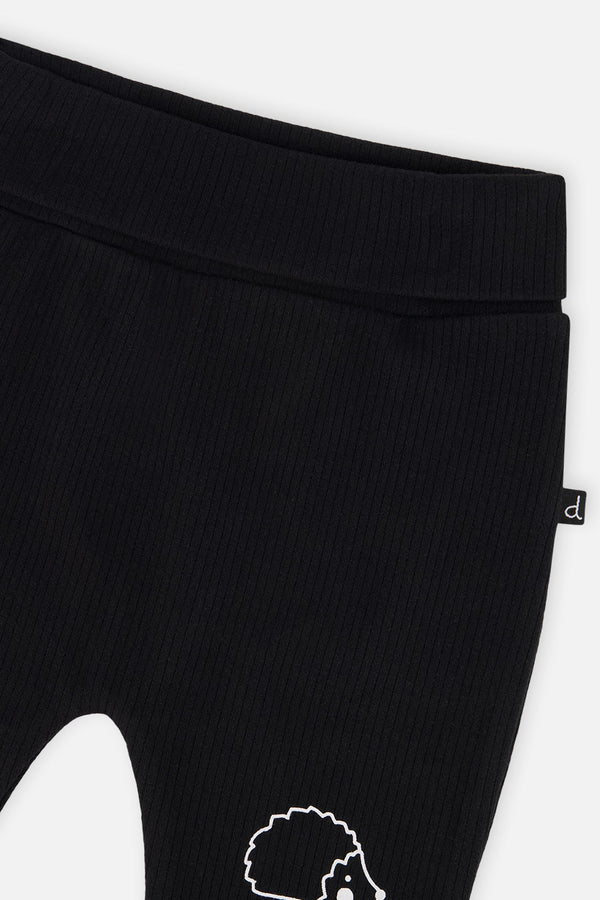Organic Cotton Evolutive Pants Black And Brown - J20C20_09990