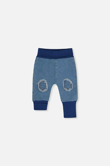French Terry Denim Evolutive Pants Light Blue Denim - J20C21_01250
