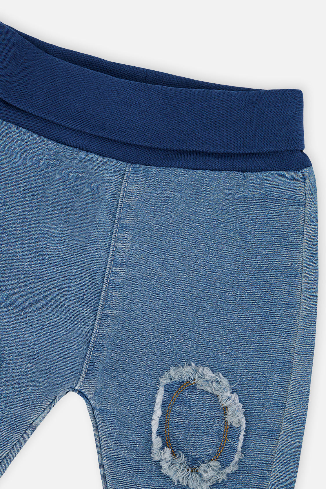 French Terry Denim Evolutive Pants Light Blue Denim - J20C21_01250