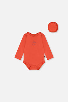 Organic Cotton Onesie Coral - J20C70_08370