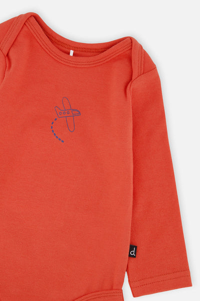 Organic Cotton Onesie Coral - J20C70_08370