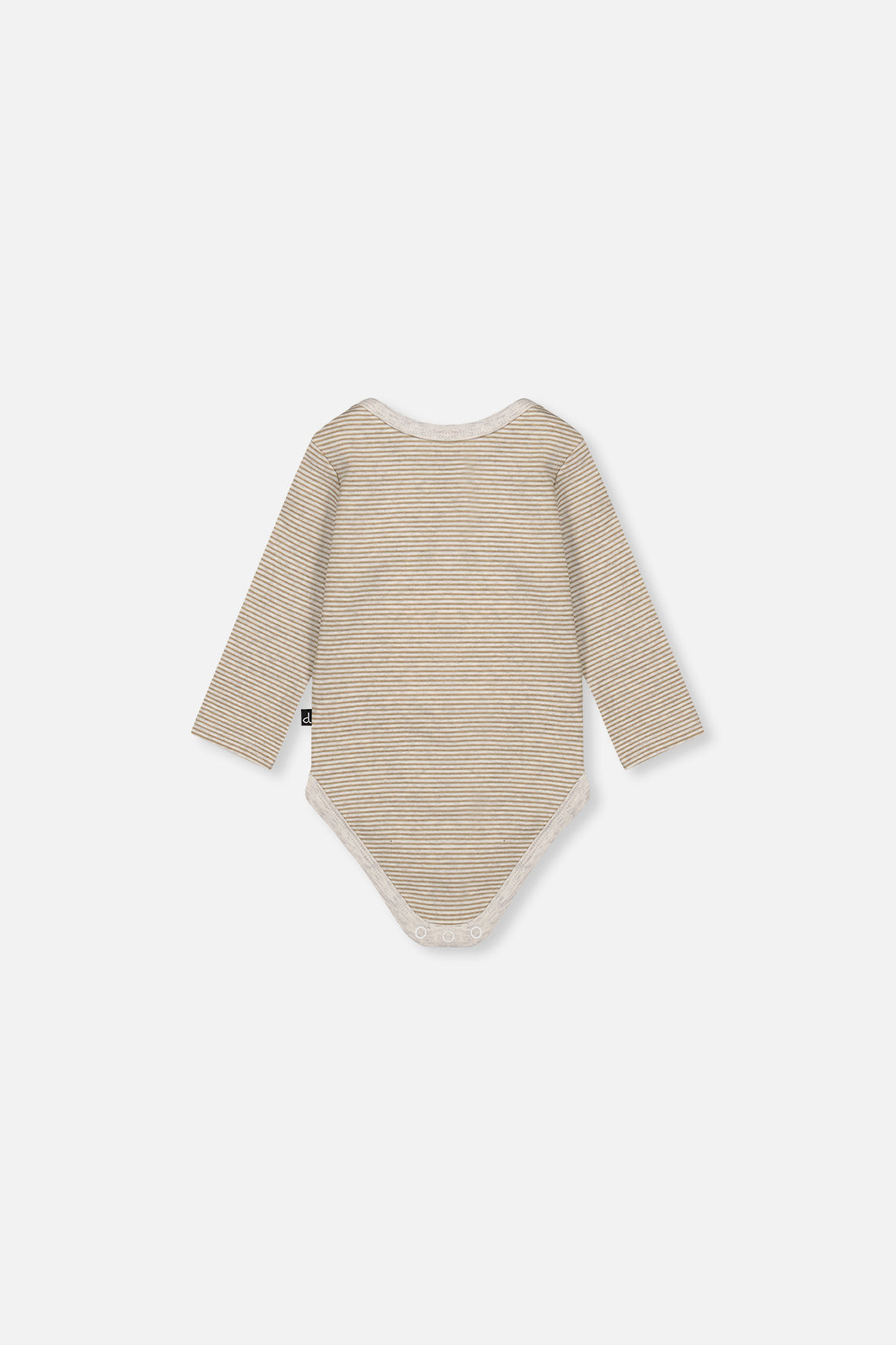 Organic Cotton Onesie Brown And White Stripes - J20C70_2J242