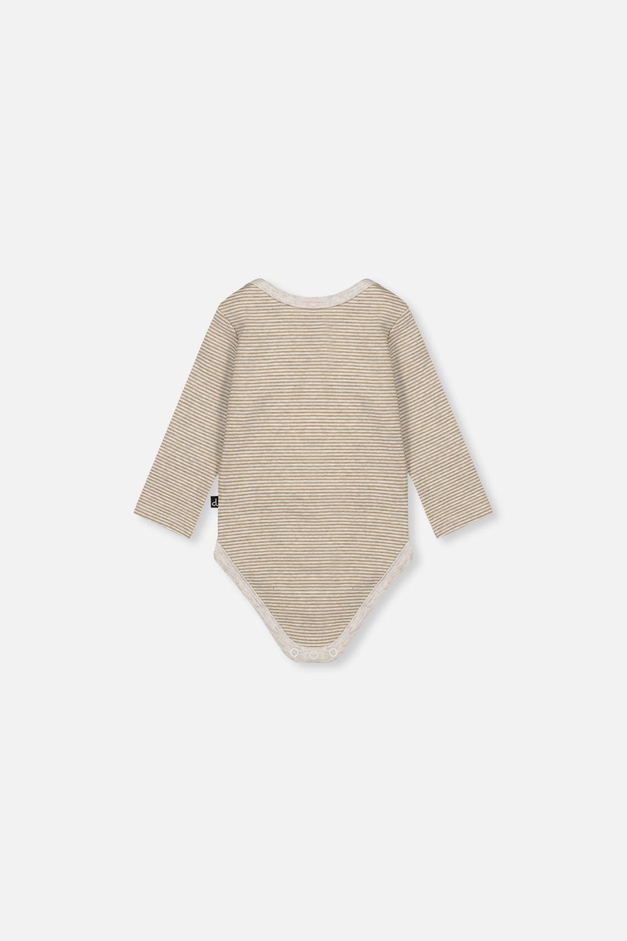 Organic Cotton Onesie Brown And White Stripes - J20C70_2J242