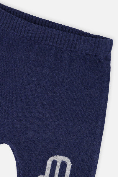 Knitted Top And Pants Set Blue And Orange - J20CT11_04570