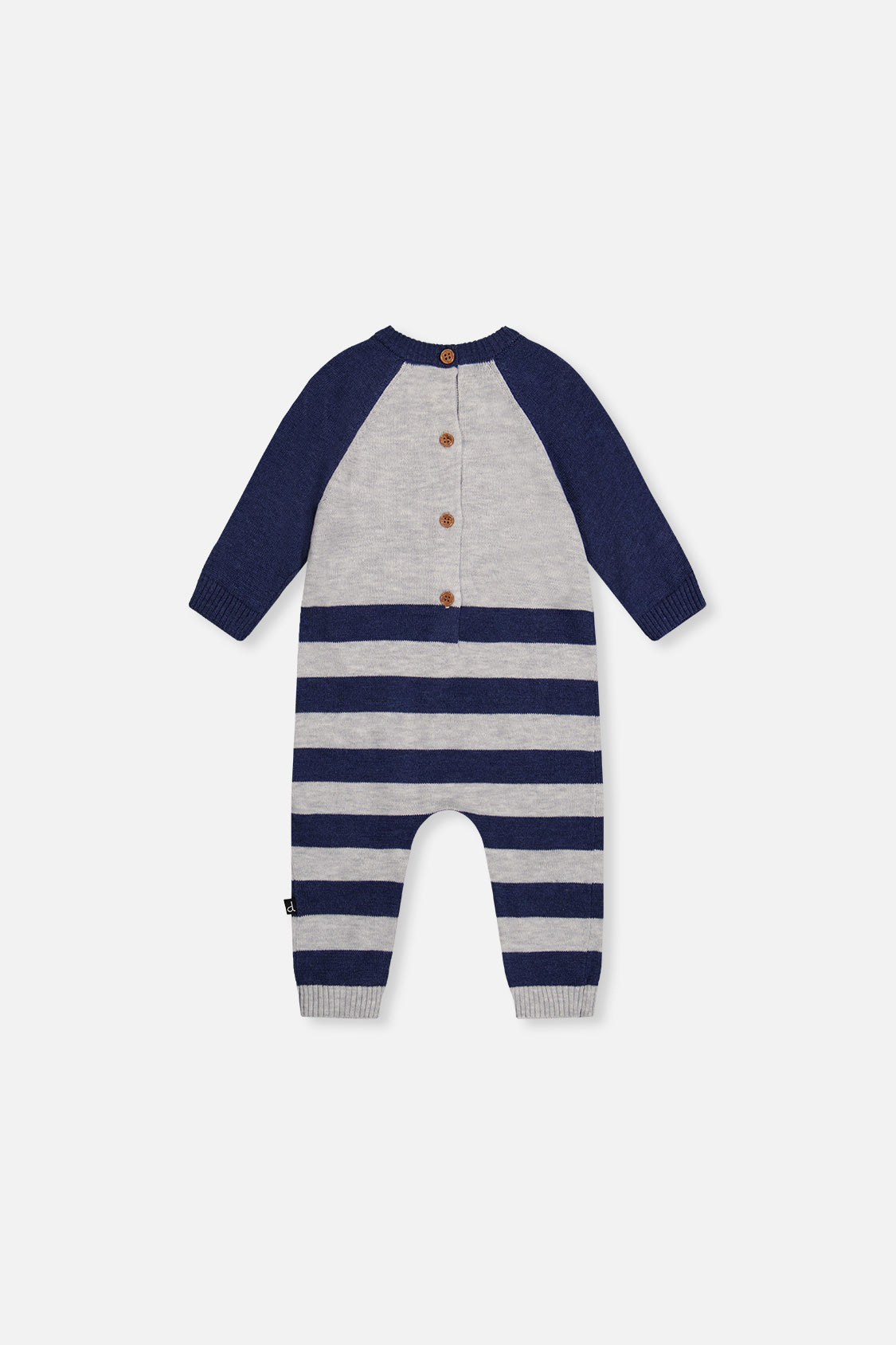 Knitted Intarsia Romper Blue And Orange - J20CT41_04570