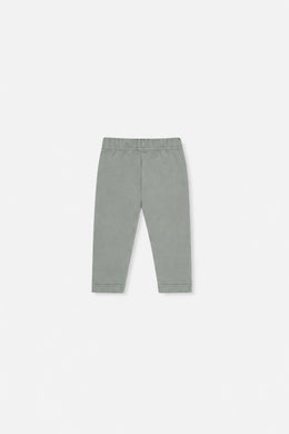 Legging vert sauge en coton biologique pour bébé