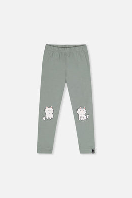 Organic Cotton Leggings Sage Green