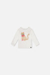 Baby Organic Cotton Long Sleeve T-Shirt Off-White