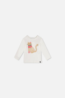 Baby Organic Cotton Long Sleeve T-Shirt Off-White