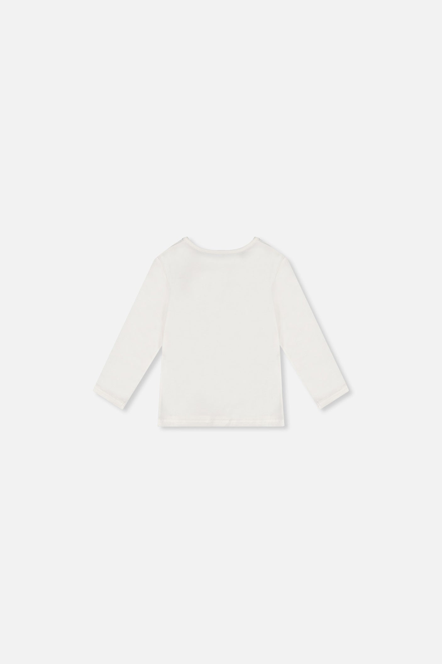 Baby Langarmshirt aus Bio-Baumwolle in Off-White