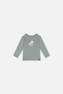 Baby Organic Cotton Long Sleeve T-Shirt Sage Green