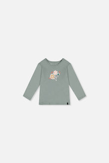 Baby Organic Cotton Long Sleeve T-Shirt Sage Green