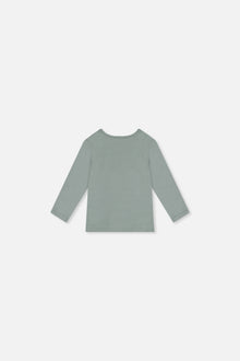 Baby Organic Cotton Long Sleeve T-Shirt Sage Green