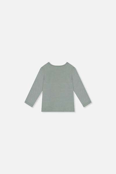 Baby Organic Cotton Long Sleeve T-Shirt Sage Green