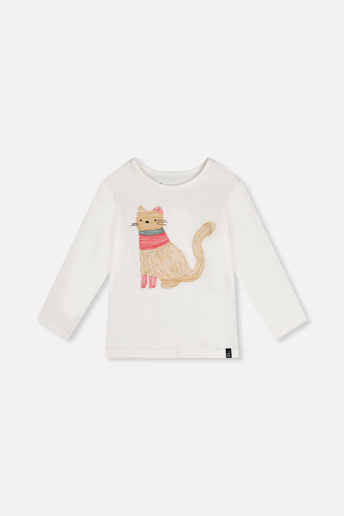 Organic Cotton Long Sleeve T-Shirt Off-White