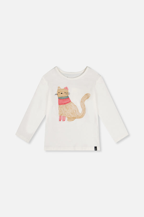 Organic Cotton Long Sleeve T-Shirt Off-White