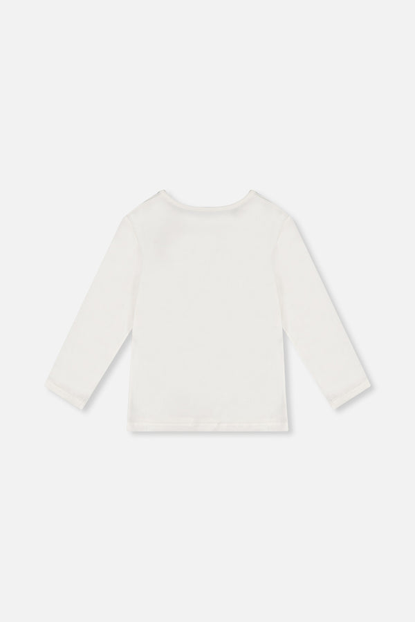 Organic Cotton Long Sleeve T-Shirt Off-White